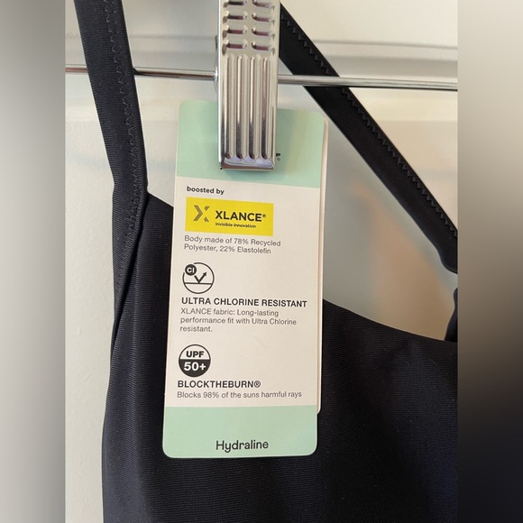 NWT** SPEEDO SIS ColorBlock Racerback One Piece Swimsuit | L | Black - Picture 10 of 14